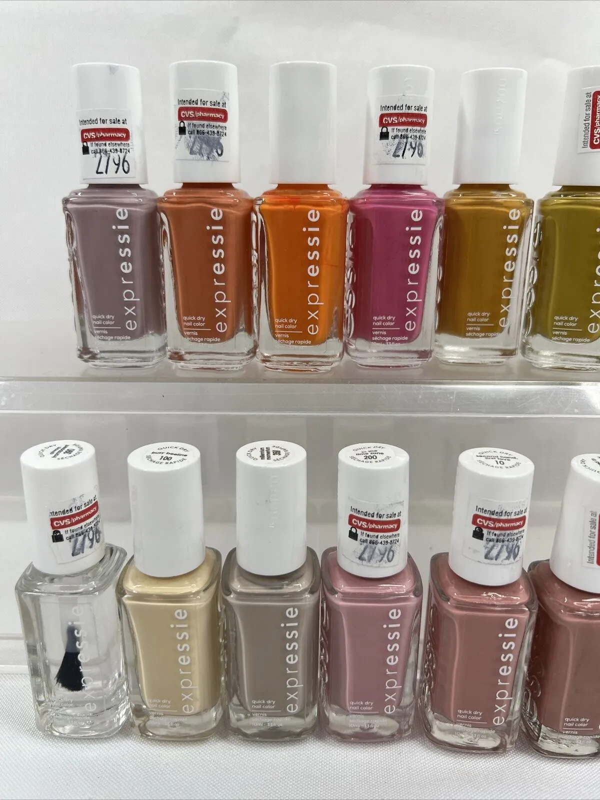 (15) Essie Expressie Quick Dry Nail Polish Pink Nude Purple NO REPEATS Bulk Lot