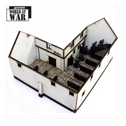 28mm Terrain: Lofted Corner Stables