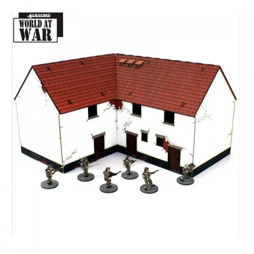 28mm Terrain: Lofted Corner Stables