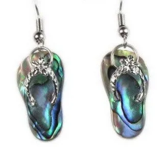 Abalone Paua Shell Flip-flop Earrings