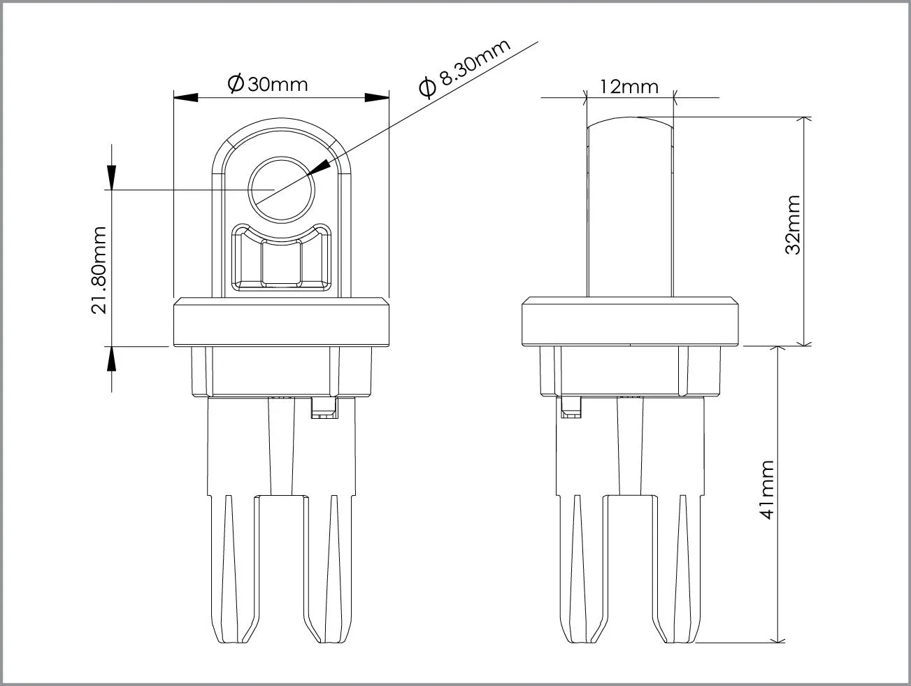AOI Quick Release -11 in YS Mount (White