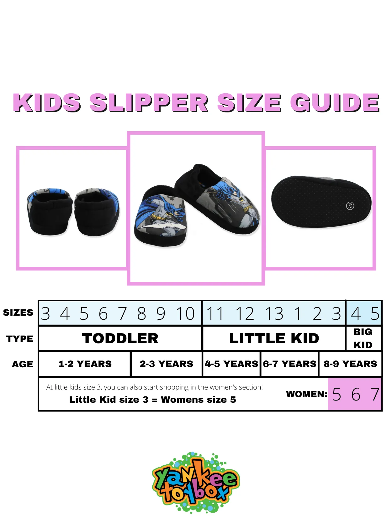 Batman Plush A-Line Slippers