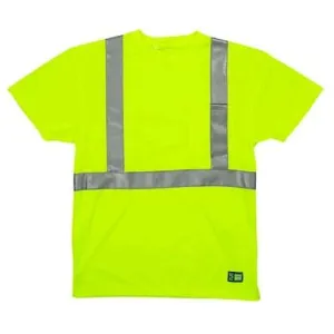 Berne 4 oz Yellow Hi-Vis Pocket T-Shirt HVK012
