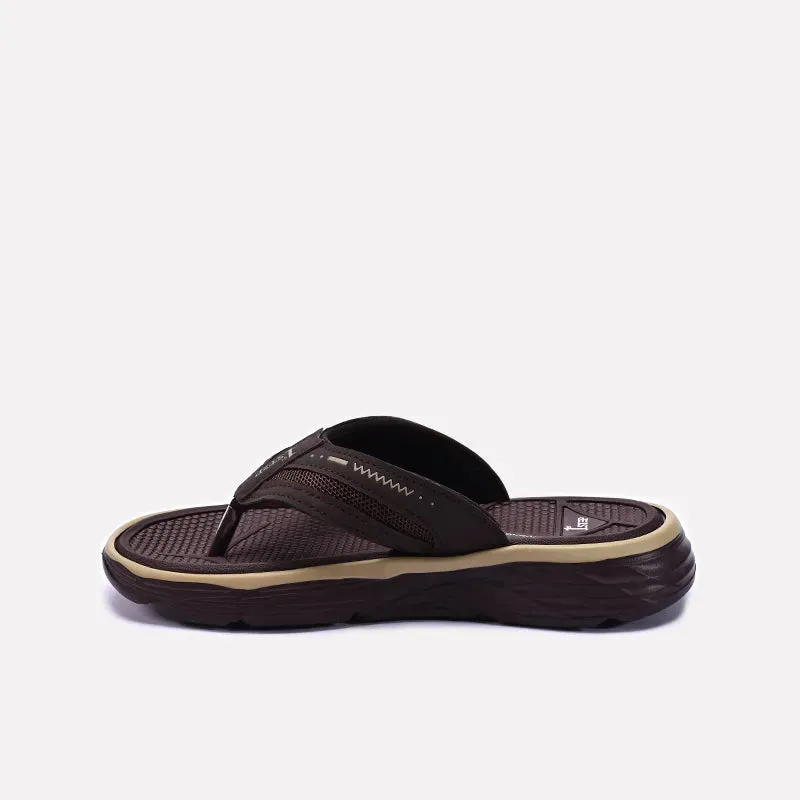 Brown Sports Flip Flops 0151075