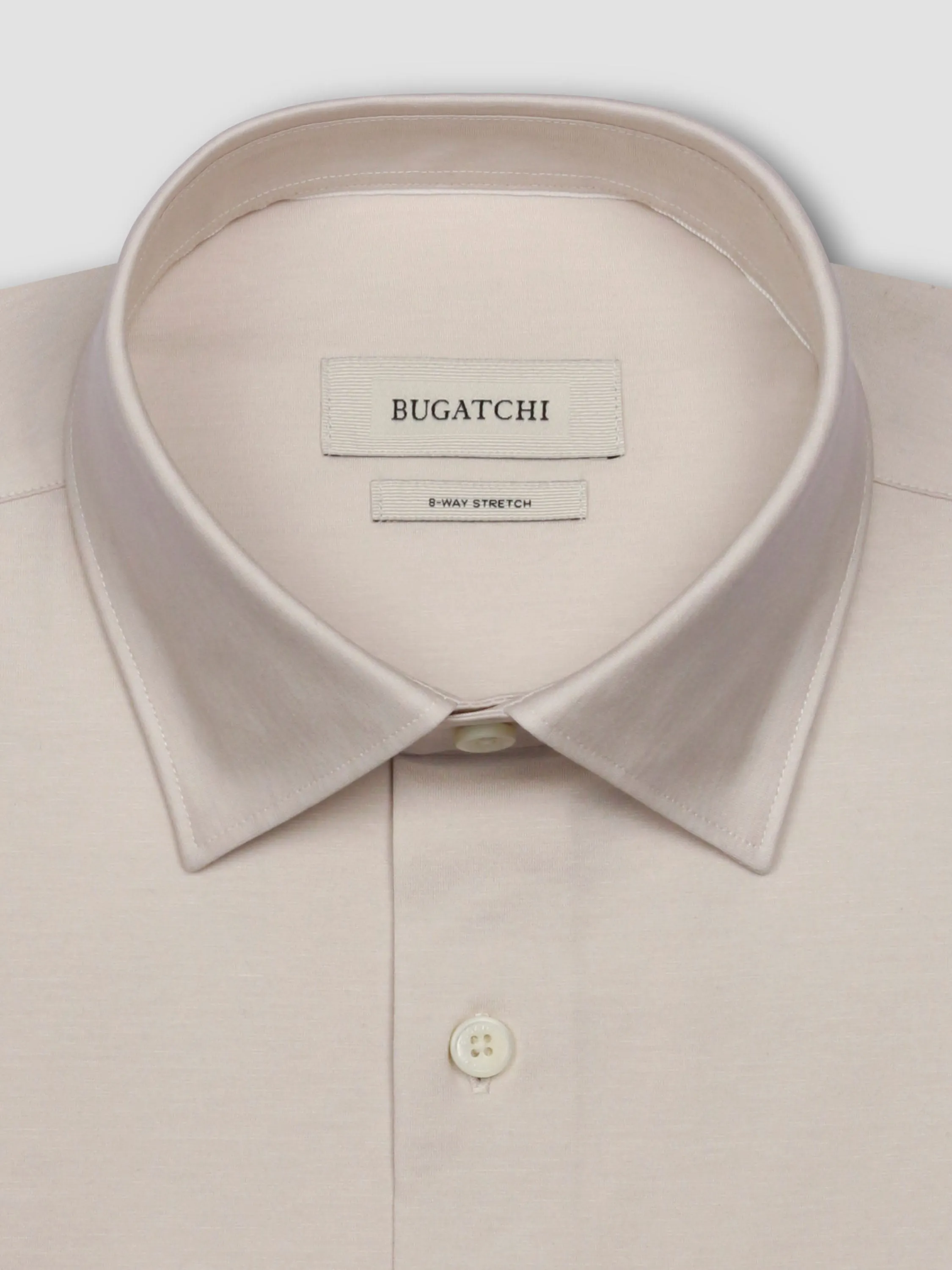 Bugatchi Ooohcotton James Long Sleeve Shirt - Stone