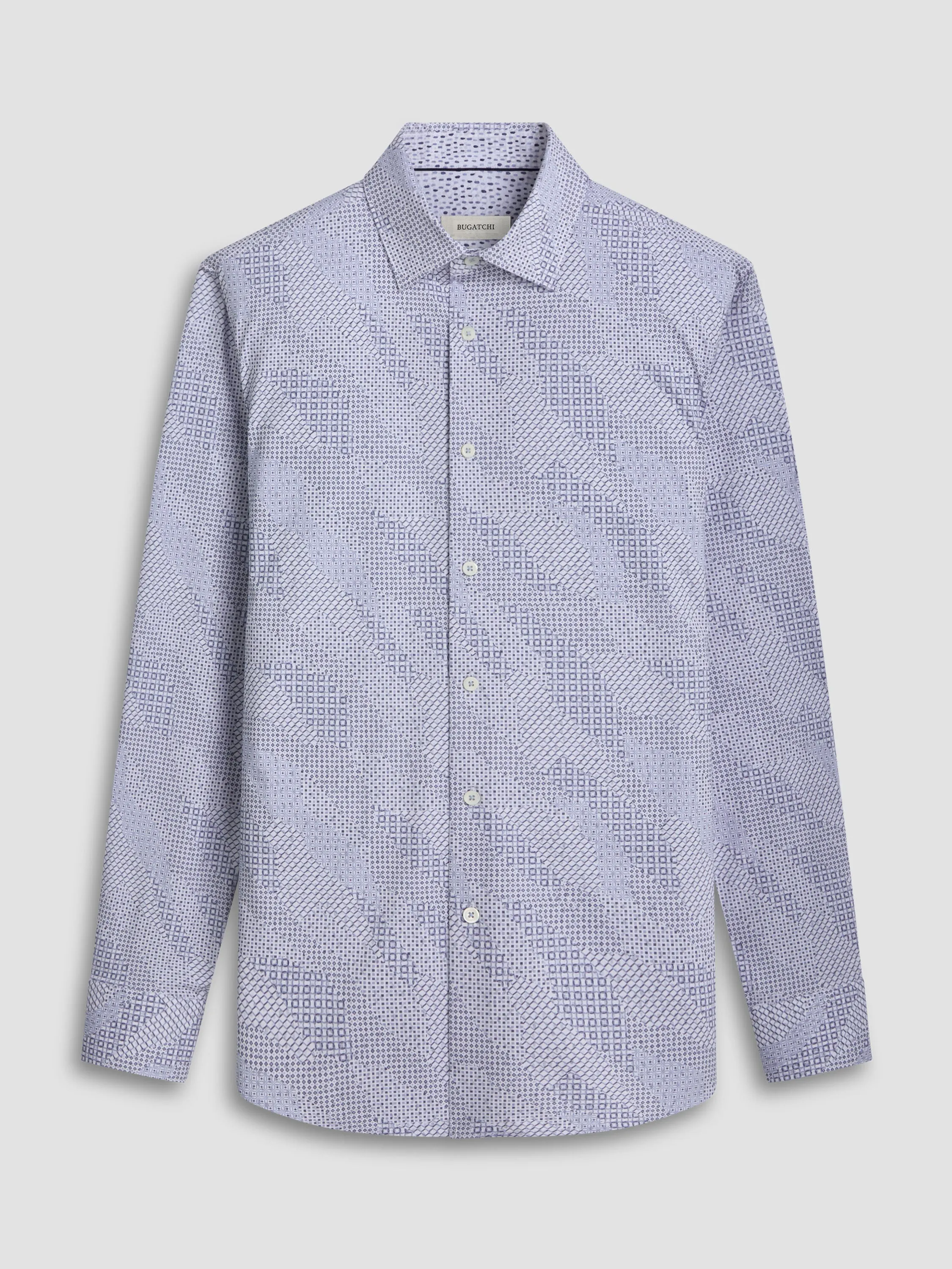 Bugatchi Ooohcotton Jimmy Long Sleeve Shirt - Air Blue