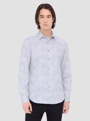 Bugatchi Ooohcotton Jimmy Long Sleeve Shirt - Zinc