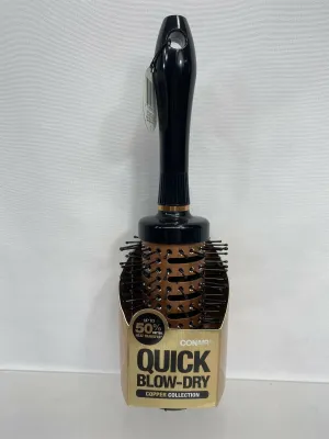 Conair Large Round Brush Quick Blow Dry Pro Hair Copper Collection 10in Vented
