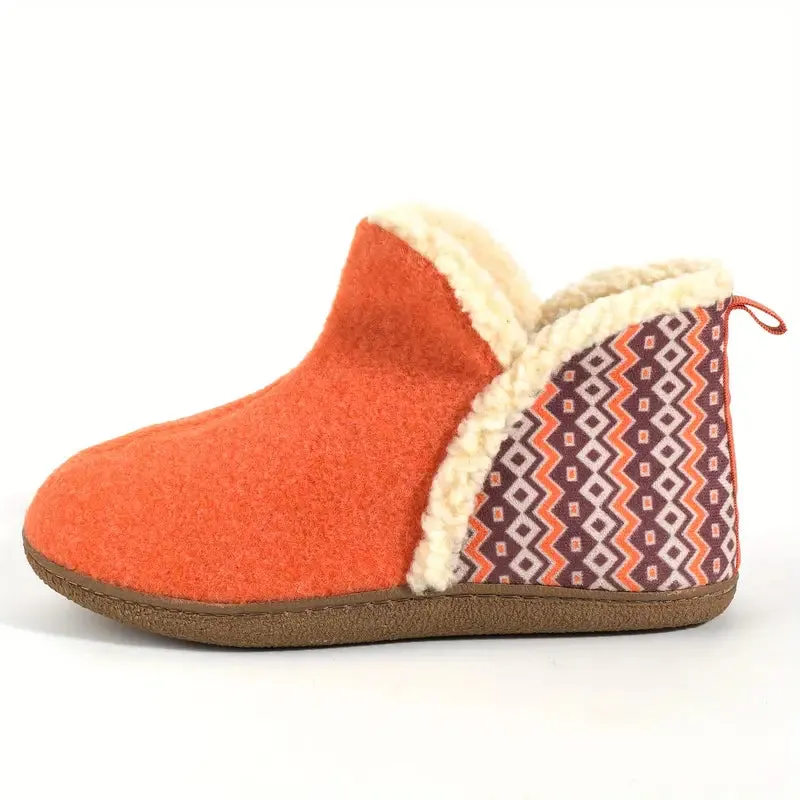 Cozy Ankle-High Wool-Like Slippers