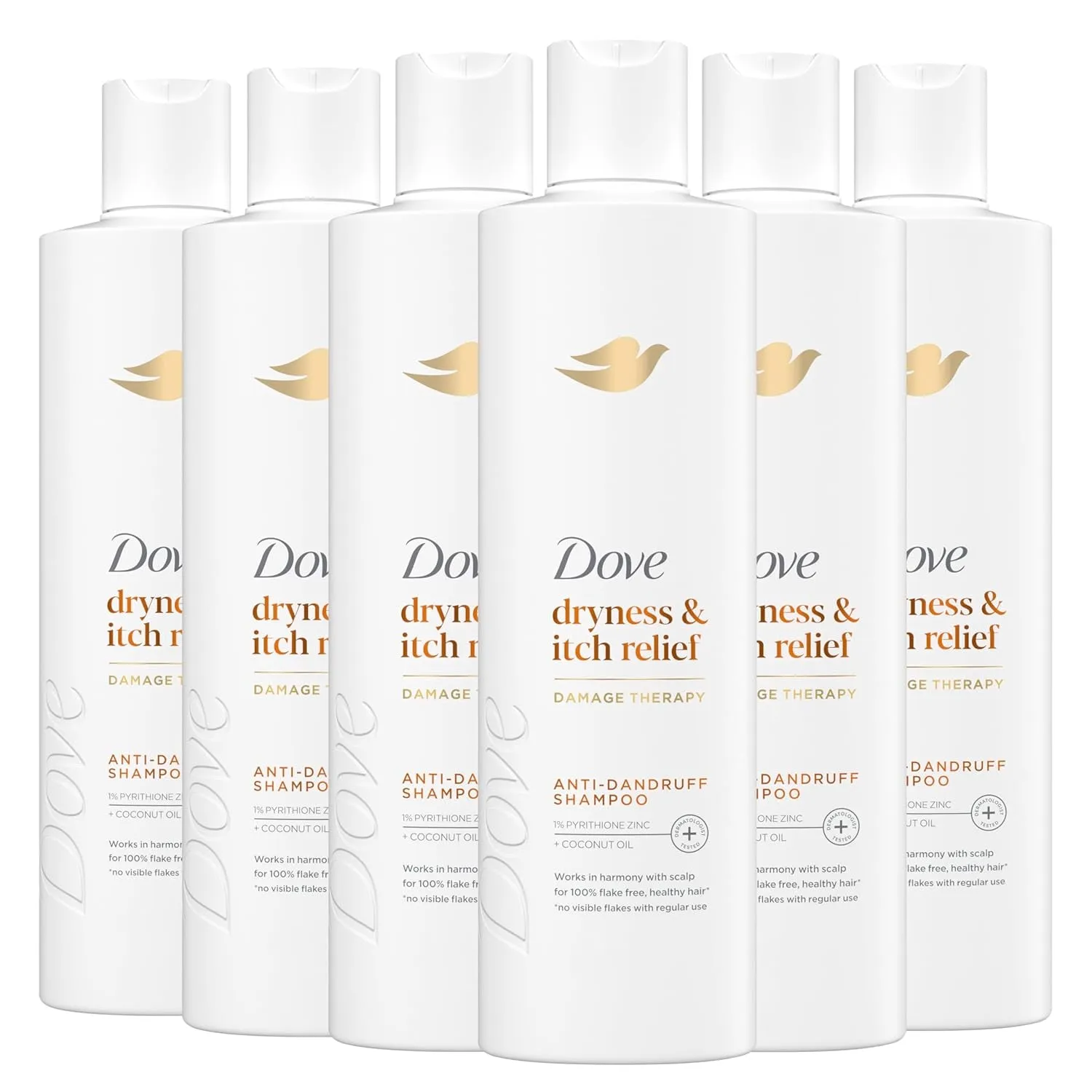 Damage Therapy Derma Shampoo Dryness   Itch for Flaky Scalp with Pyrithione Zinc and Coconut Oil 12 Fl Oz