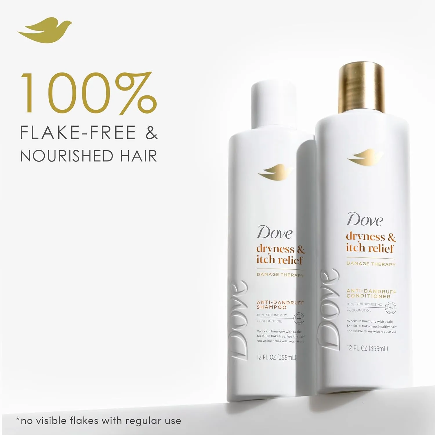 Damage Therapy Derma Shampoo Dryness   Itch for Flaky Scalp with Pyrithione Zinc and Coconut Oil 12 Fl Oz