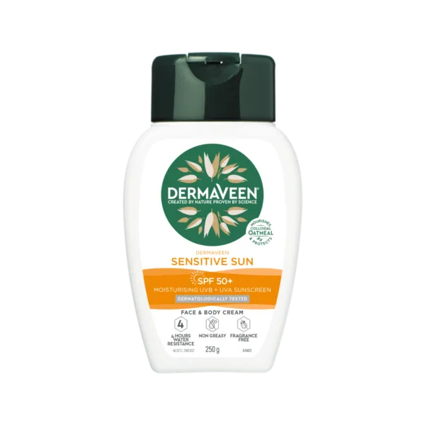 Dermaveen Sensitive Sun SPF50  Moisturising UVB   UVA Sunscreen