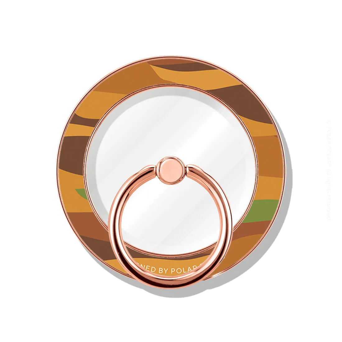 Desert Camo - Rose Gold MagSafe Phone Grip and Ring Holder Stand