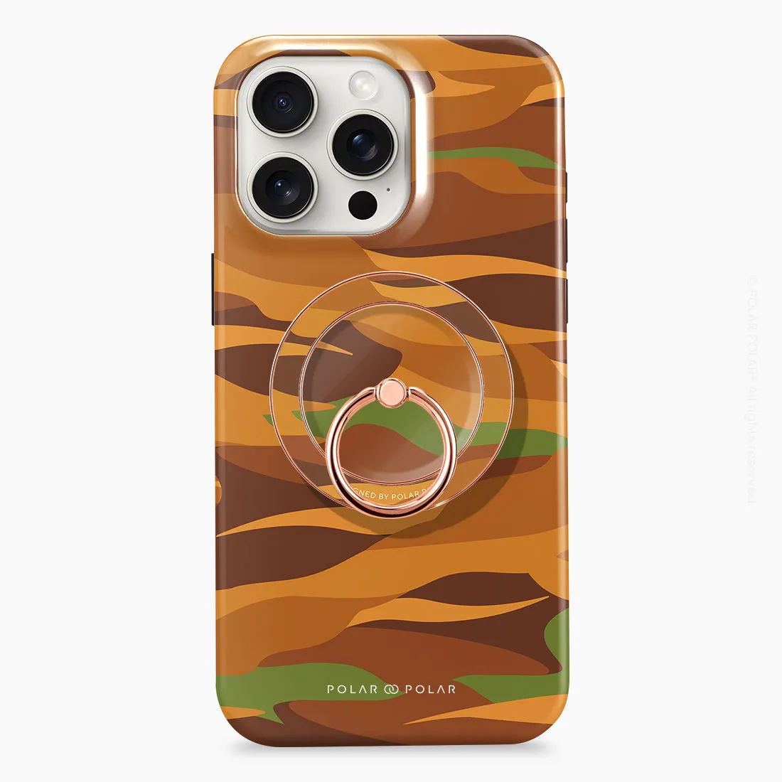 Desert Camo - Rose Gold MagSafe Phone Grip and Ring Holder Stand