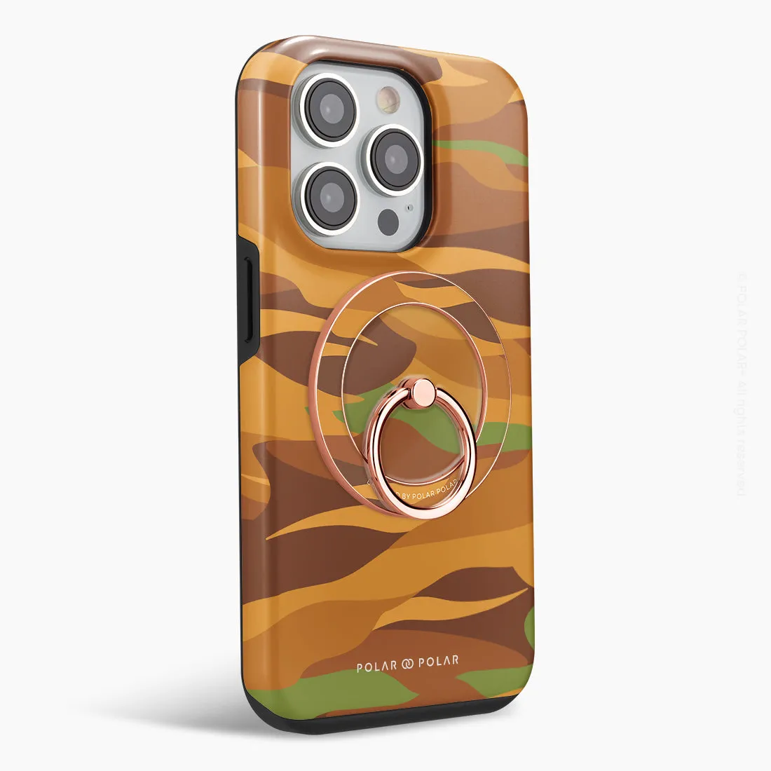 Desert Camo - Rose Gold MagSafe Phone Grip and Ring Holder Stand