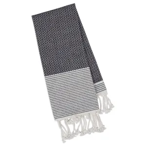 Design Imports - Black Diamond Fouta Kitchen Towel