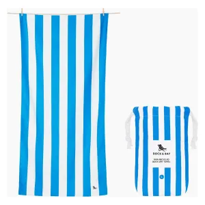 Dock & Bay Quick Dry Beach Towels- Bondi Blue Stripe