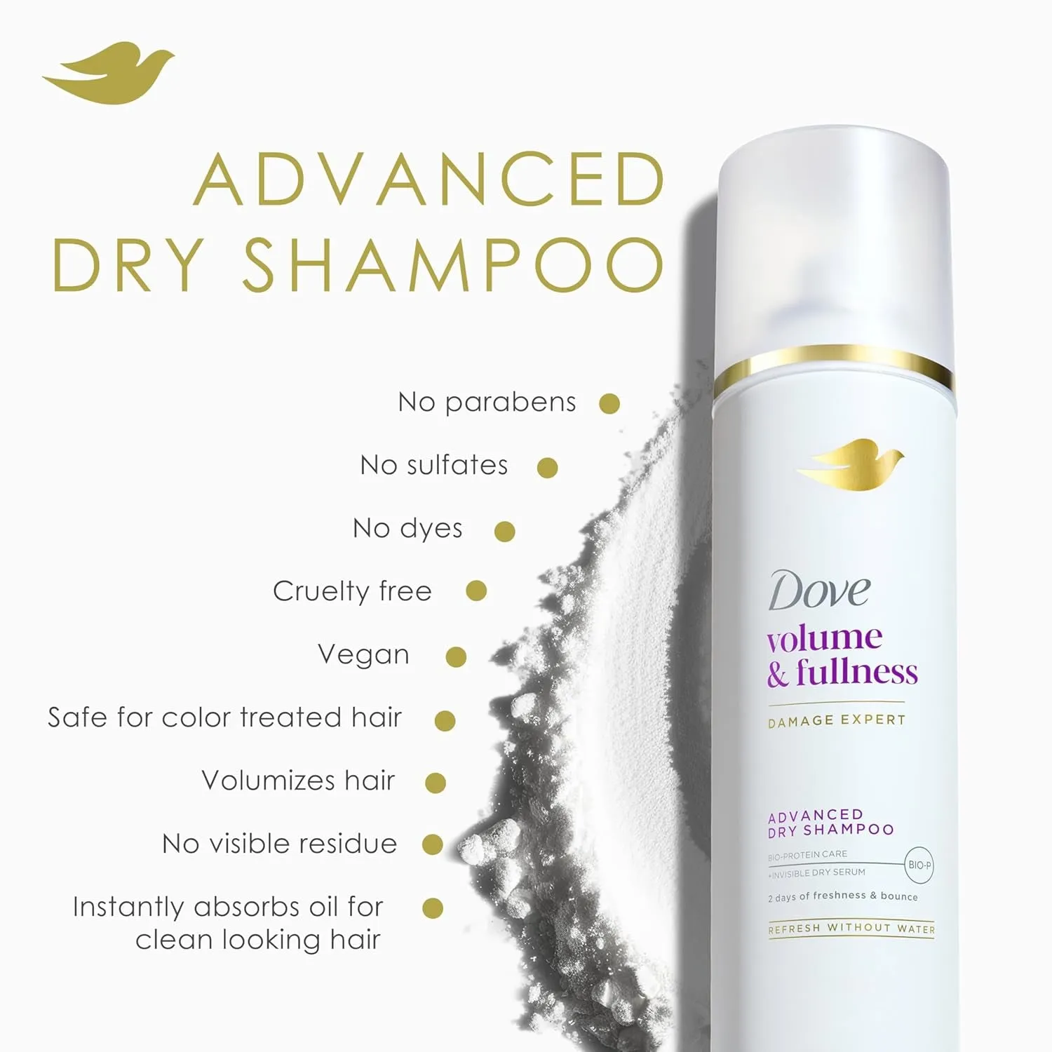 Dry Shampoo for 2 Count for Oily Hair Volume & Fullness for Refreshed Hair 5 Oz