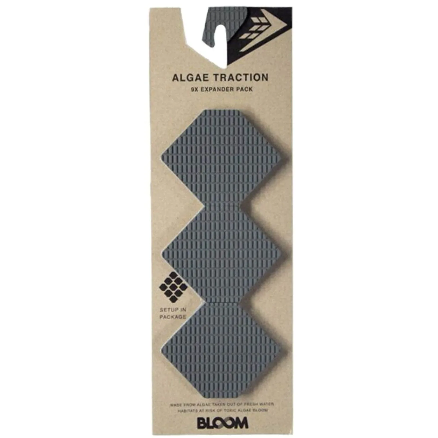 Firewire Hex Expander Front Foot Surfboard Traction Pad Grey