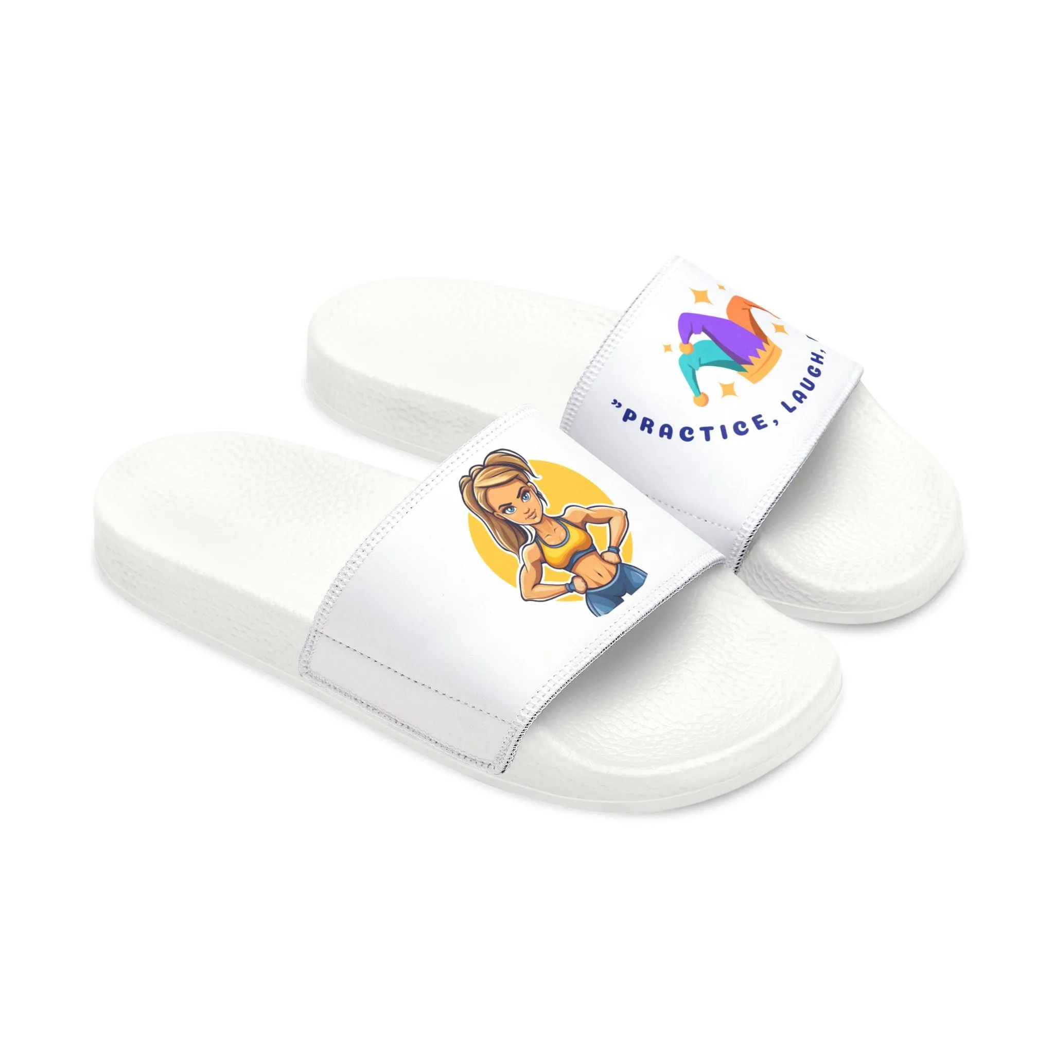 Fun Womens Removable-Strap Sandals with Colorful Design - Perfect for Summer & Vacations