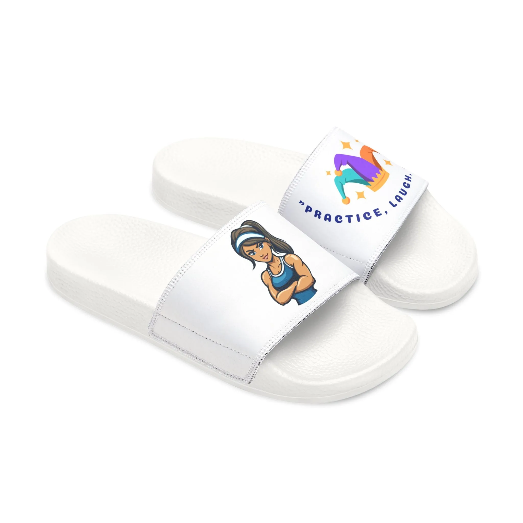 Fun Womens Removable-Strap Sandals with Colorful Design - Perfect for Summer & Vacations