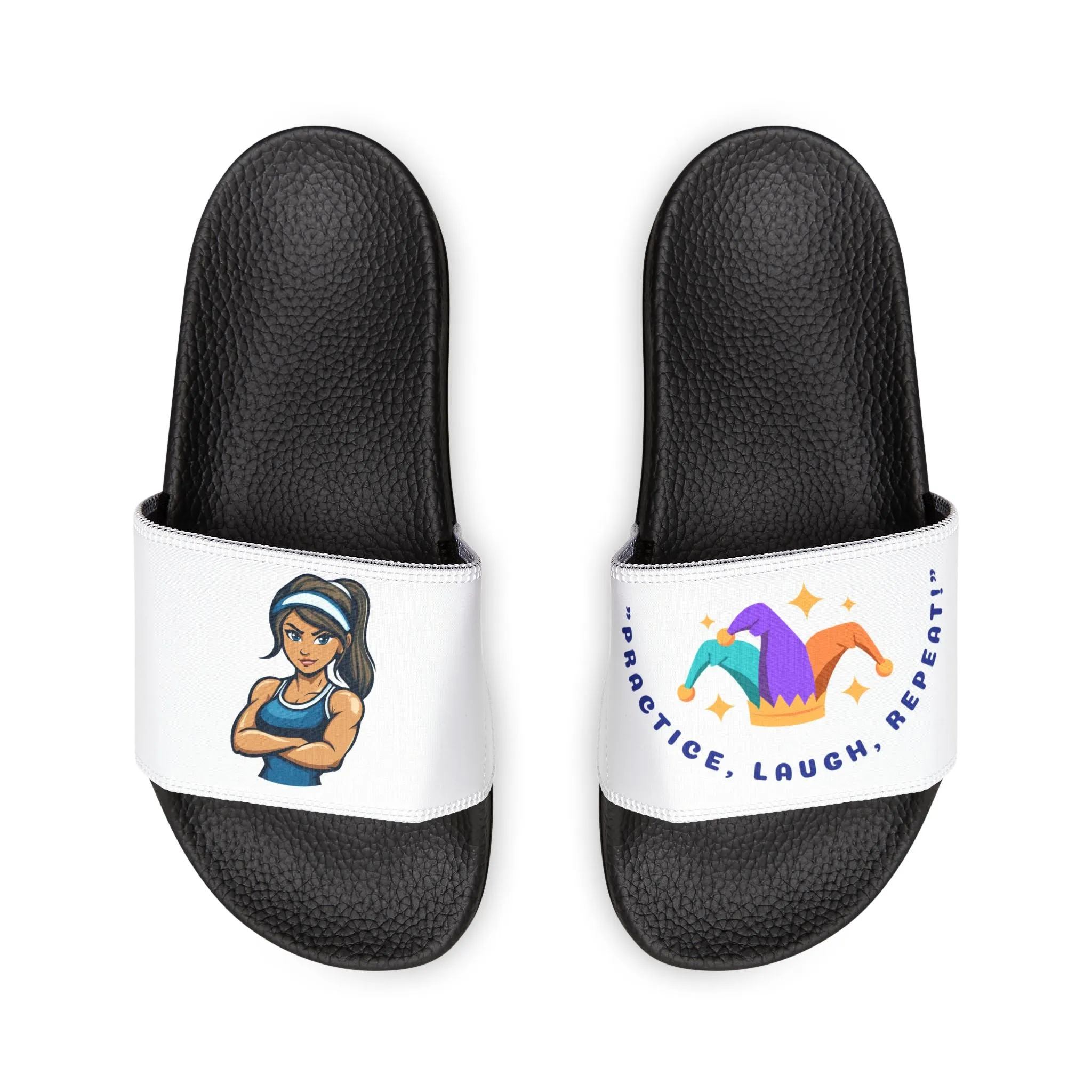 Fun Womens Removable-Strap Sandals with Colorful Design - Perfect for Summer & Vacations
