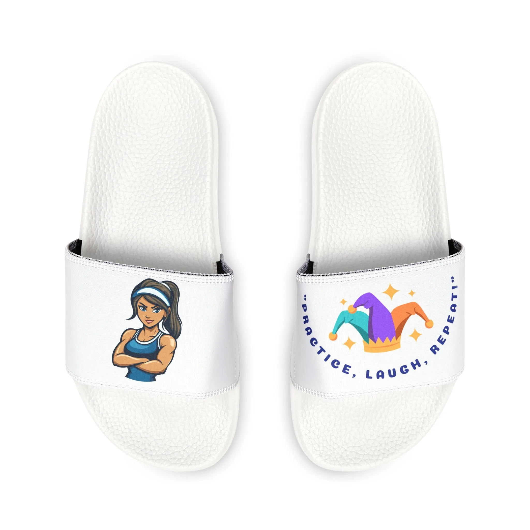 Fun Womens Removable-Strap Sandals with Colorful Design - Perfect for Summer & Vacations