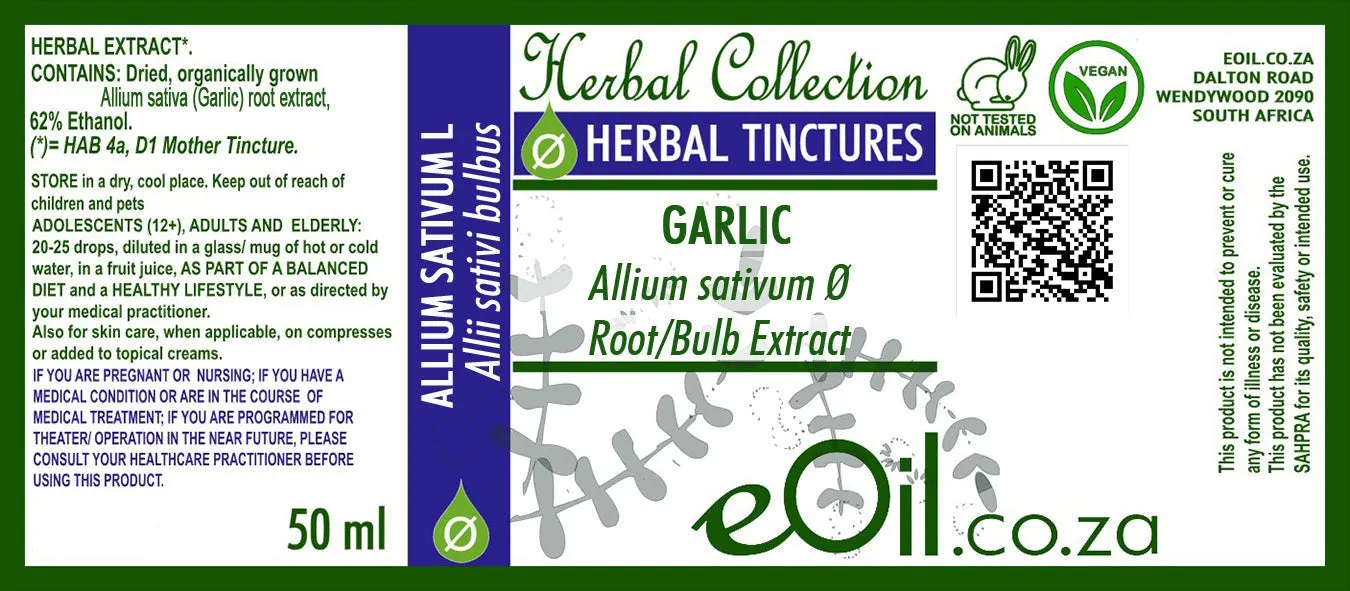 Garlic Root Bulb Herbal Liquid Extract