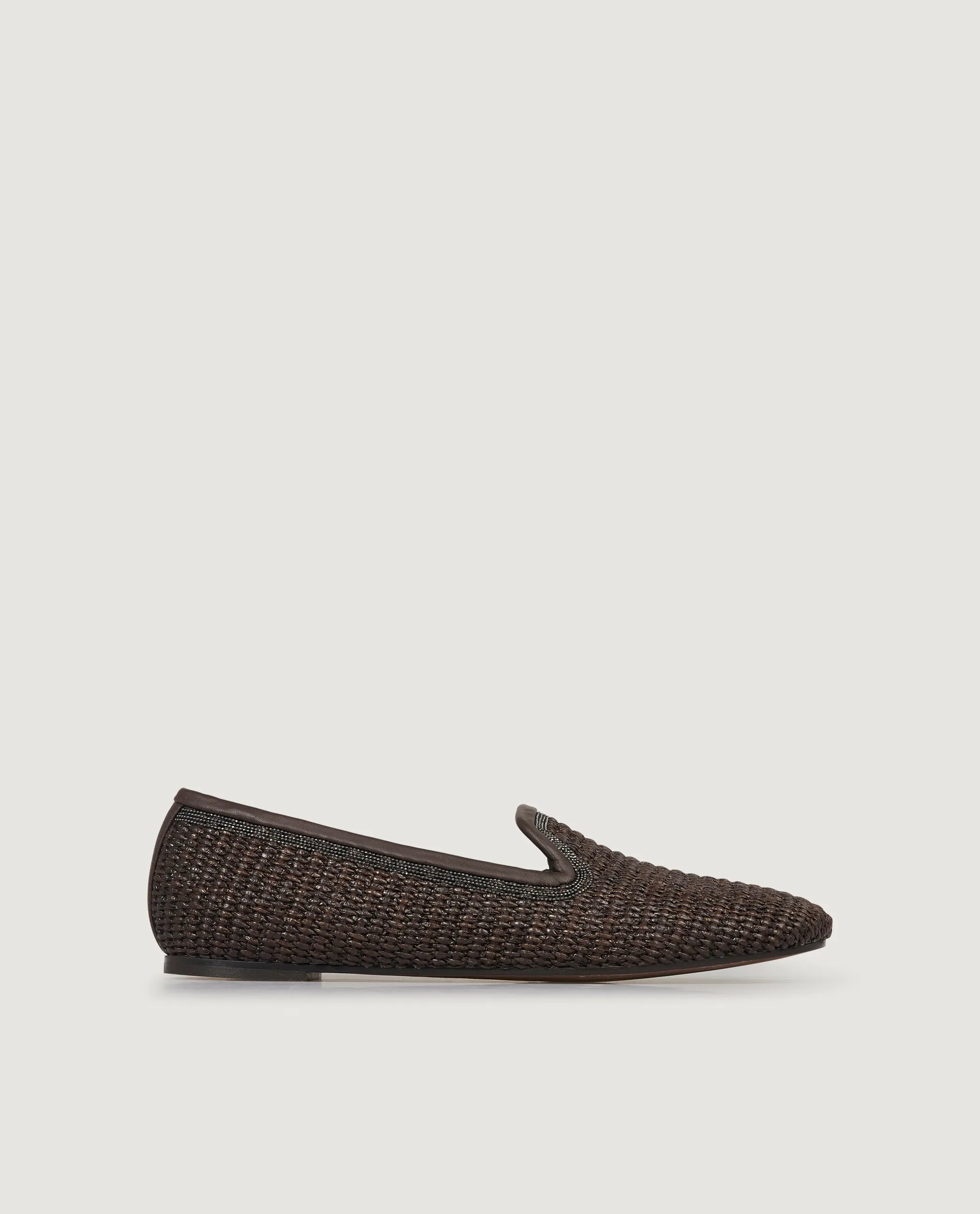 Geweven loafers - Bruin