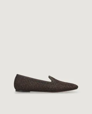 Geweven loafers - Bruin