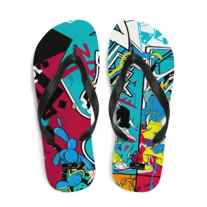 Graffiti on Acid (v2) Flip-Flops