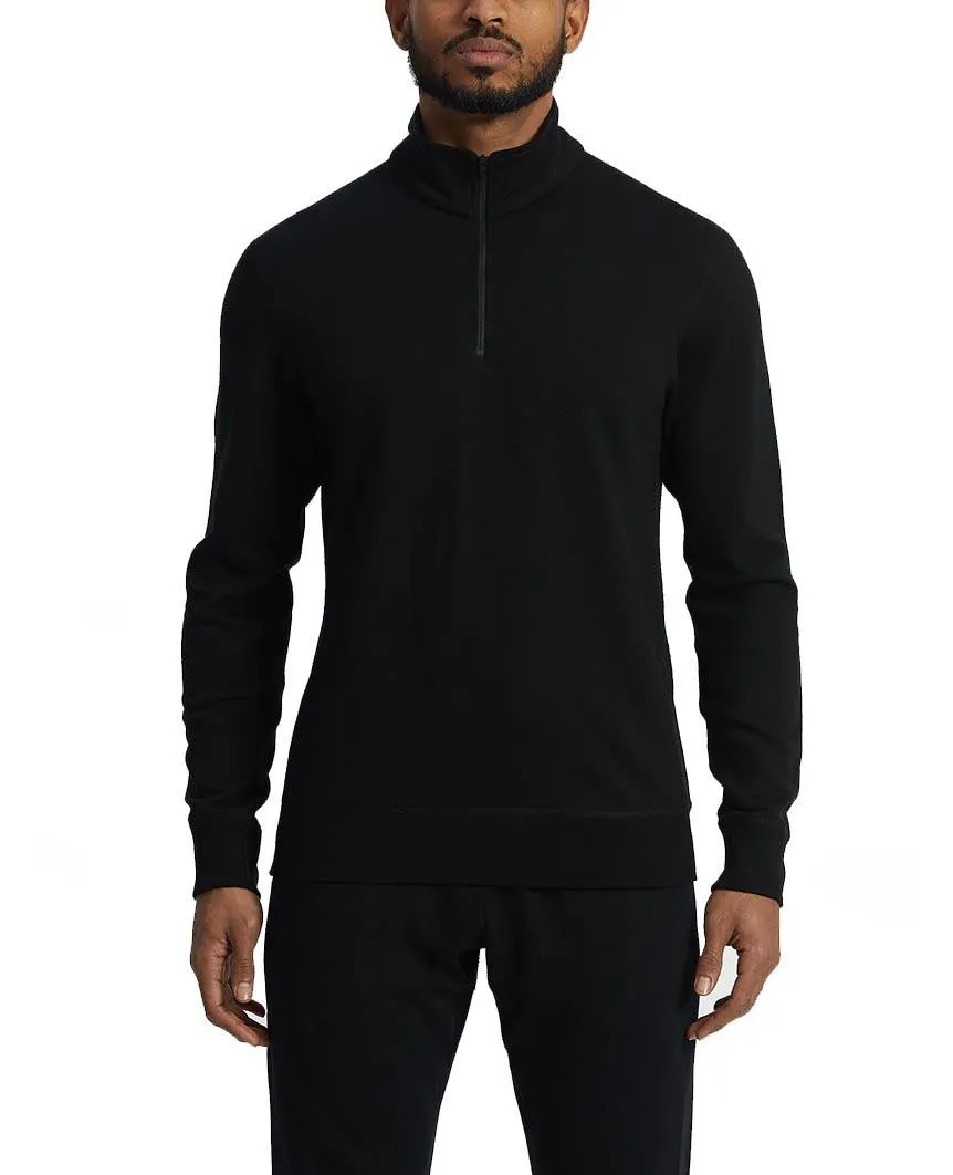 Half Zip Pullover Merino Black