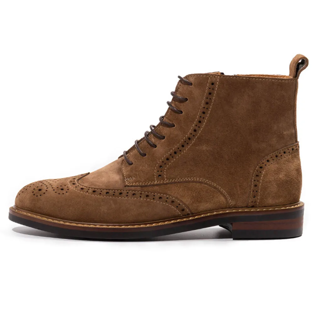Handmade Premium Leather Lace-Up Boots
