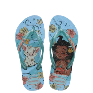 Havaianas Kids Slim Princess - Moana - Blue/Blue