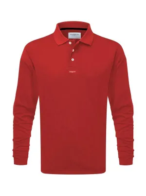 Henri Lloyd Fast Dri Polo -  Long Sleeve - Red- ONLY SIZE XS  LEFT - DISCONTINUED STYLE - LAST STOCK