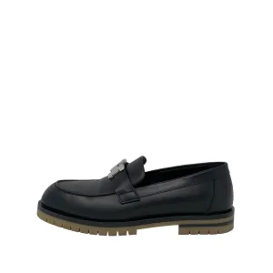 Hermes Noir Faubourg Loafers 35.5