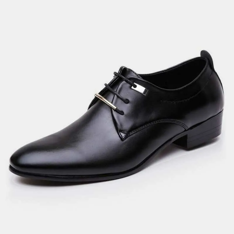 Hign Quality 2021 NEW Men Flats Leather Shoes Brogue Pointed Oxford Flat Male Casual Shoes Men's Luxury Brand Size 38-48