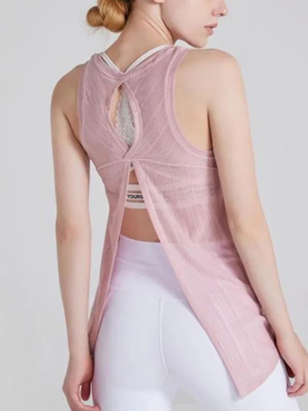 Hollow Back Quick-Dry Tank Top