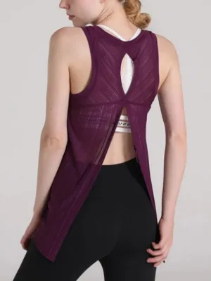 Hollow Back Quick-Dry Tank Top
