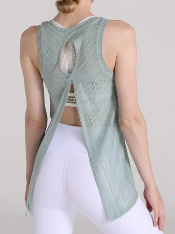Hollow Back Quick-Dry Tank Top