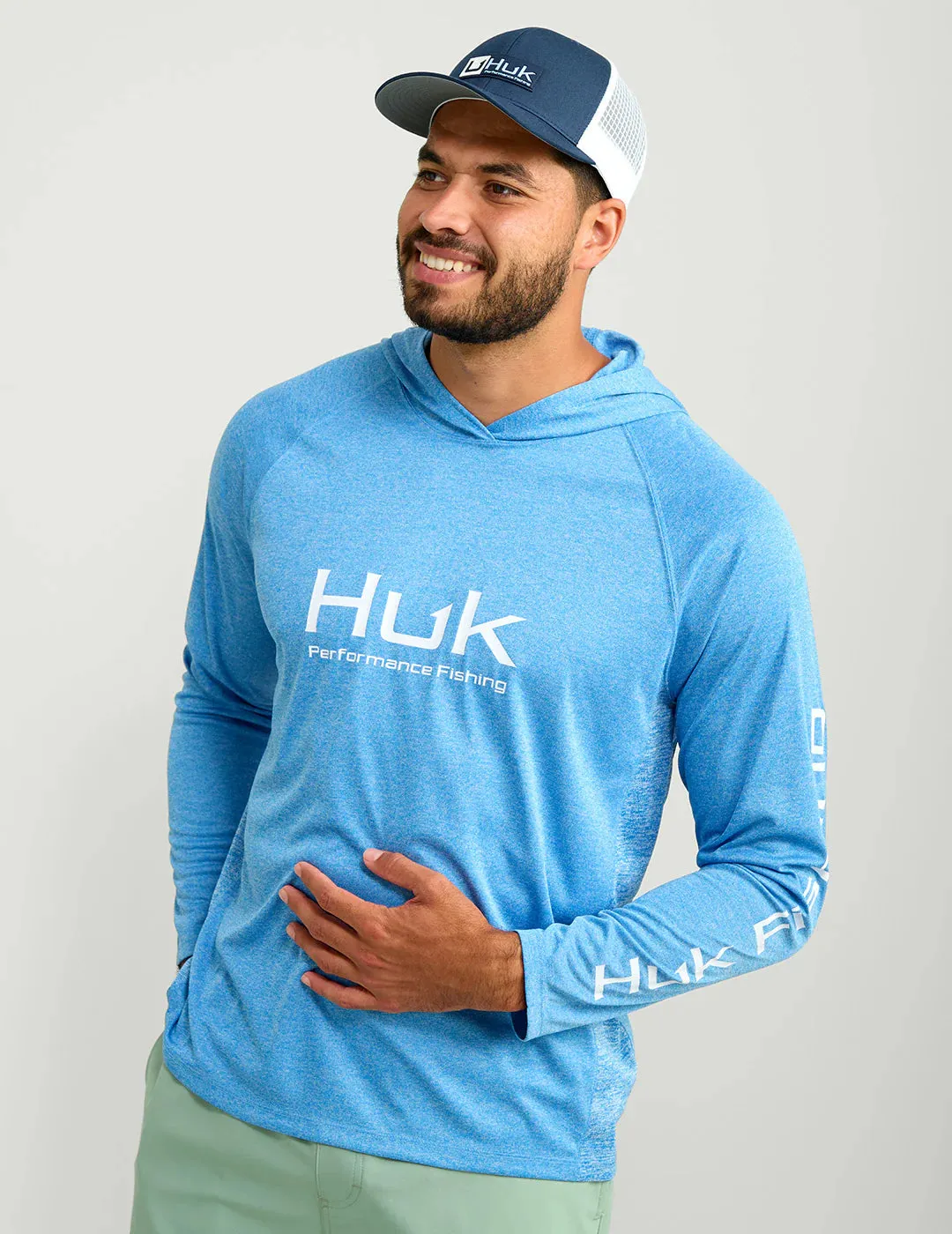 Huk Men's Pursuit Hoodie Heather