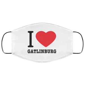 I Love Gatlinburg - Adult Face Mask