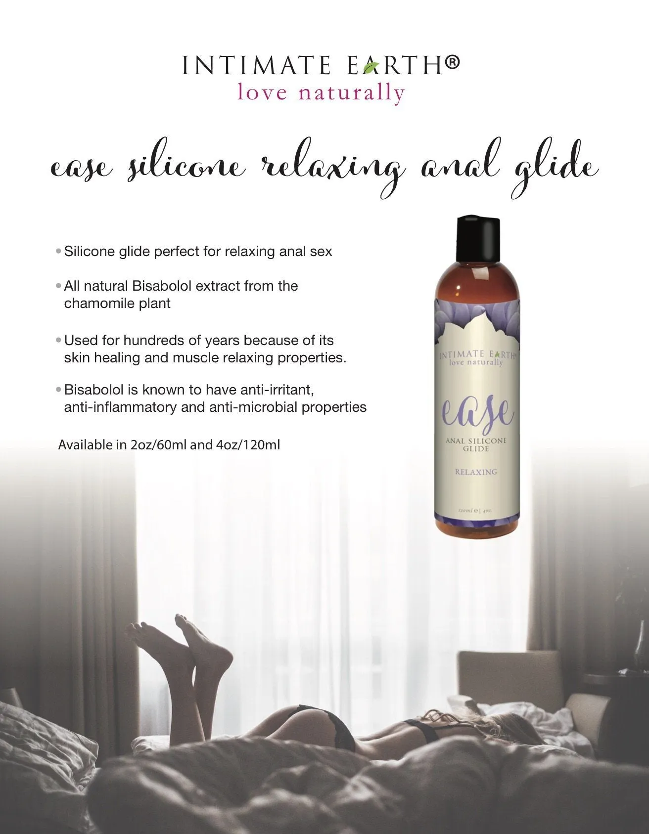 INTIMATE EARTH Ease Relaxing ANAL SILICONE LUBRICANT