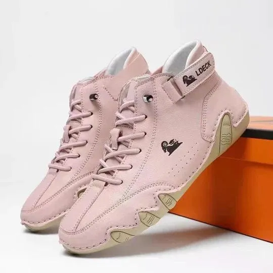 James | Stylish Suede High-Top Sneakers with Adjustable Strap for Men