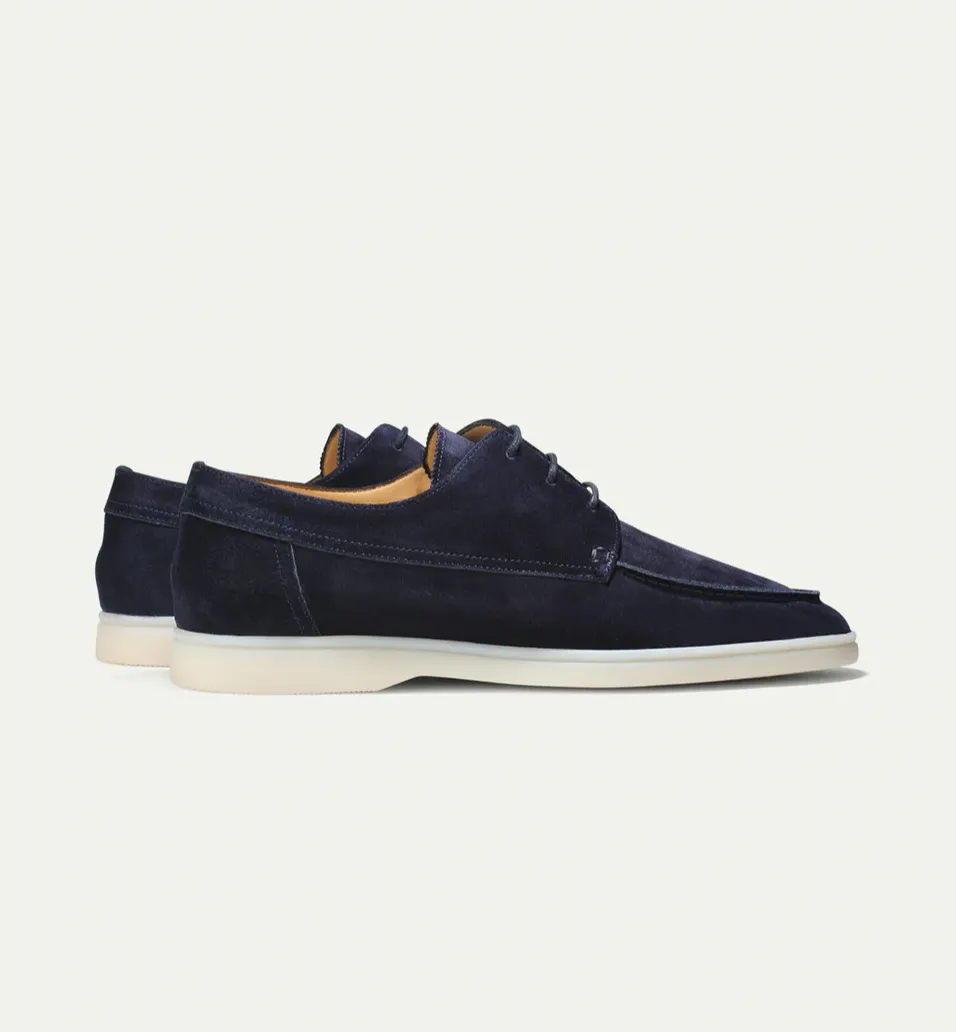 Kenneth - Men's Suede Lace-Up Loafers