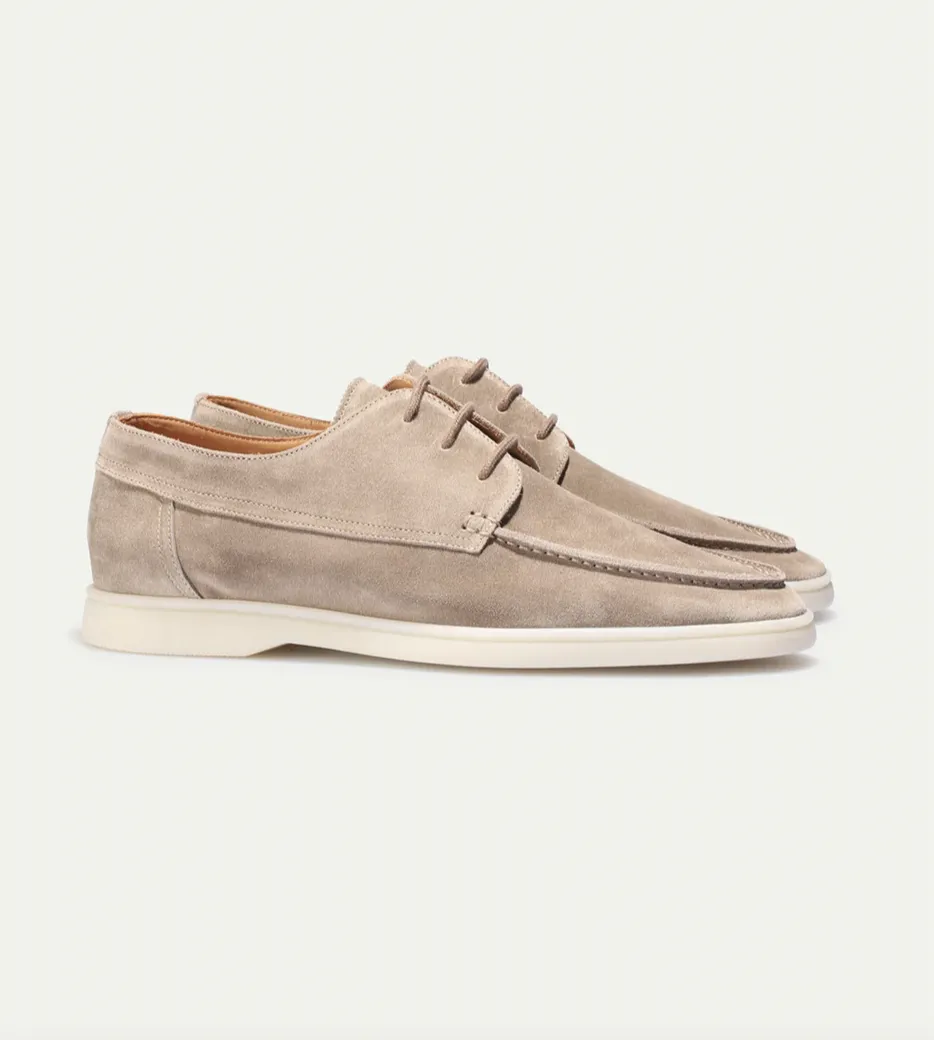 Kenneth - Men's Suede Lace-Up Loafers