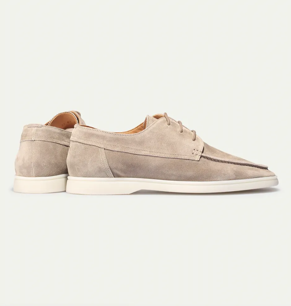 Kenneth - Men's Suede Lace-Up Loafers