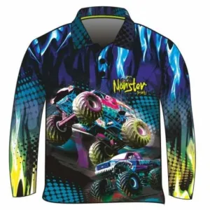 Kids | Monster Truck Blue Fishing Shirt ★Pre-Order★