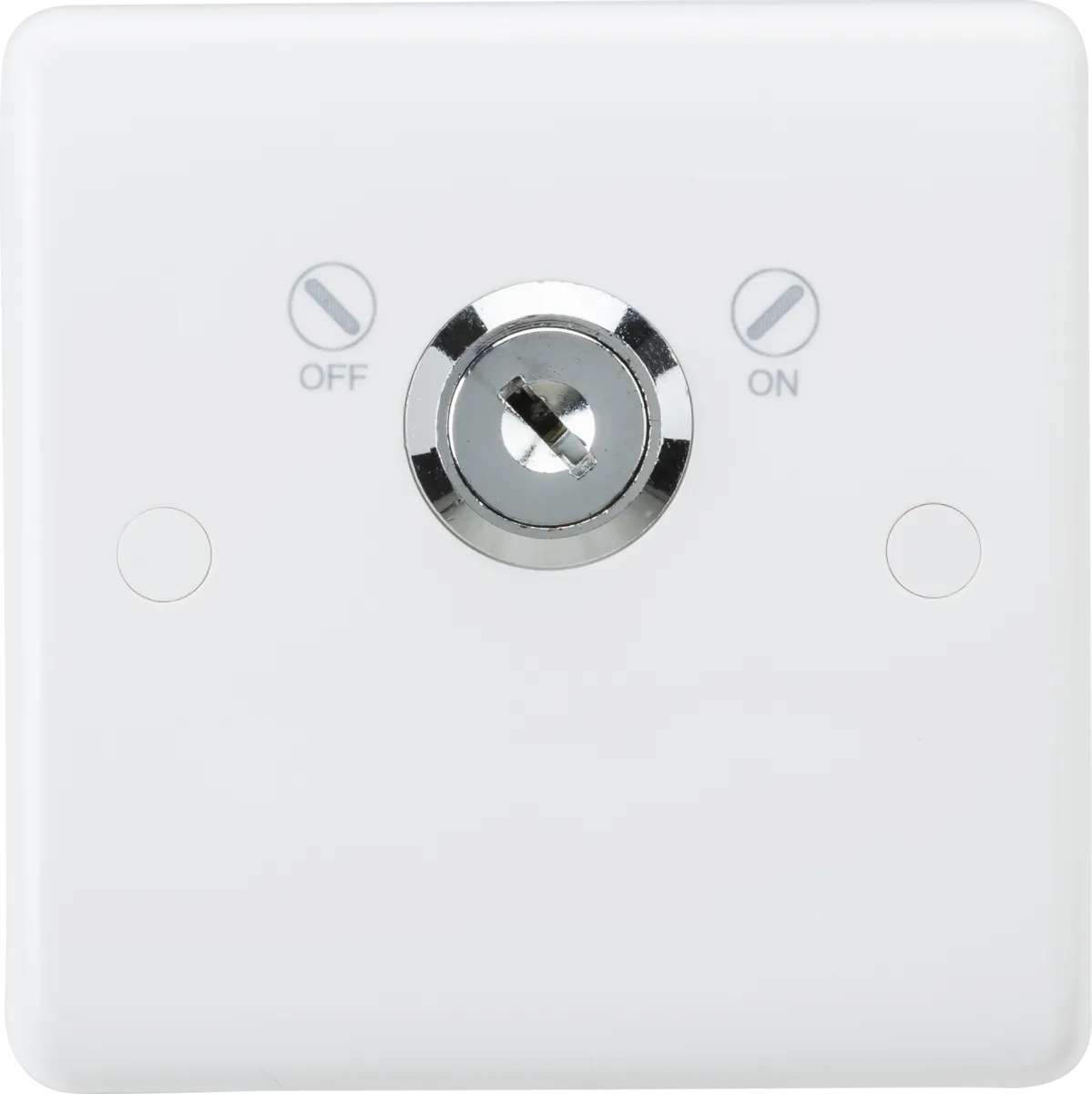 Knightsbridge CU8341L White Curved Edge 20A DP Lockable Switch