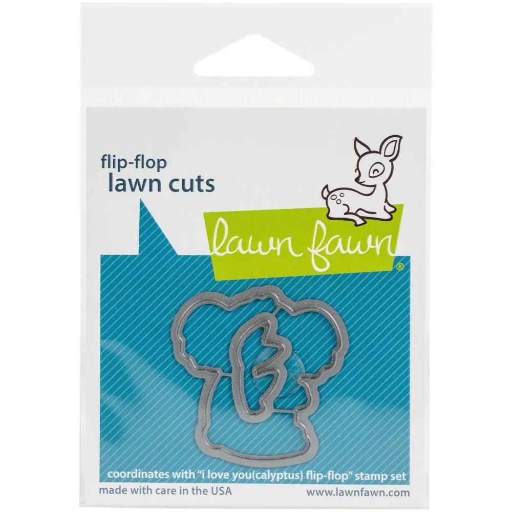 Lawn Fawn Die  [Stamp & Die - PART] - I Love You (Calyptus) die flip flop